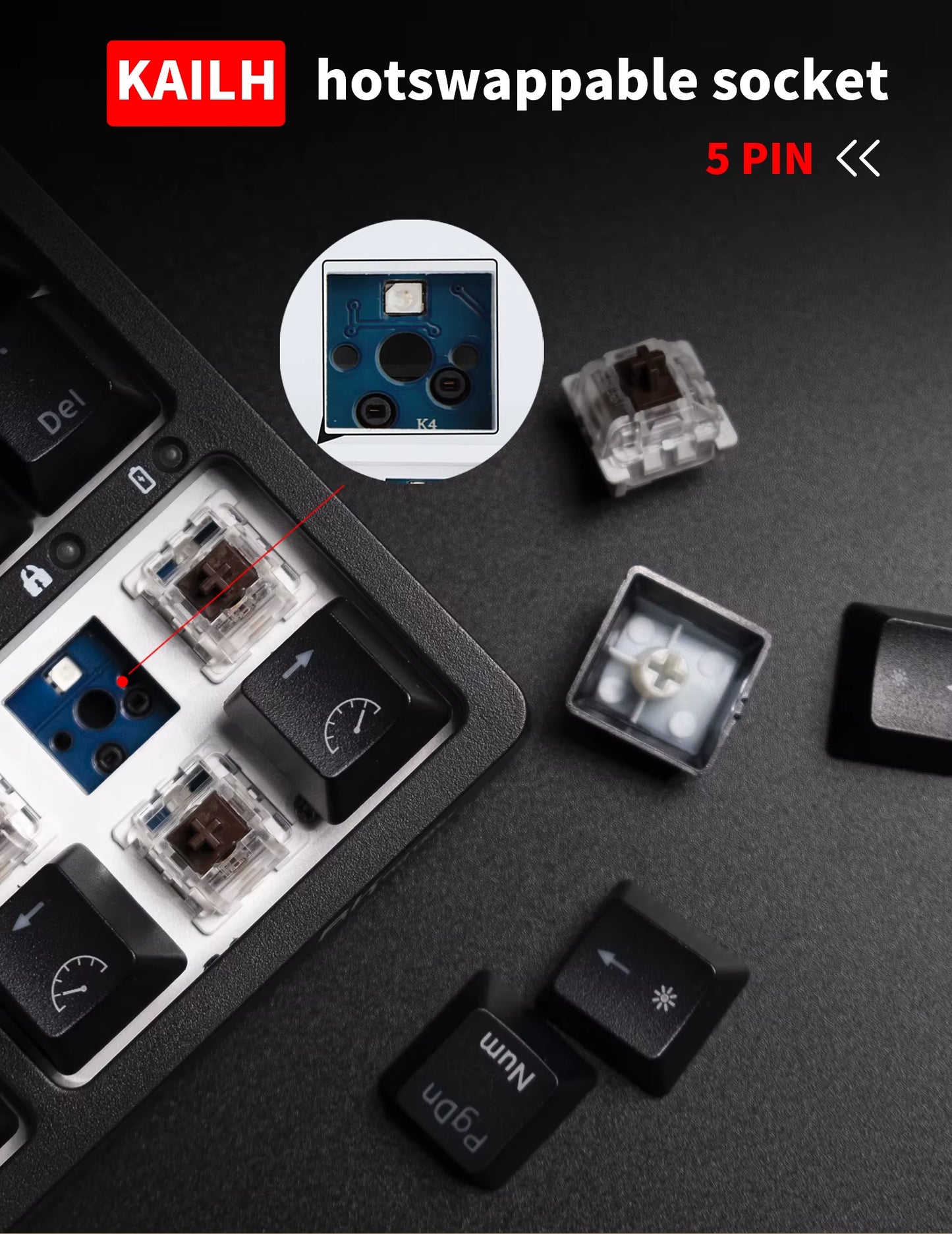 RK84 75% RGB Triple Mode Mechanical Keyboard BT5.0/2.4G/USB-C 84 Hot Swappable Bluetooth Wireless Gamer Keyboard